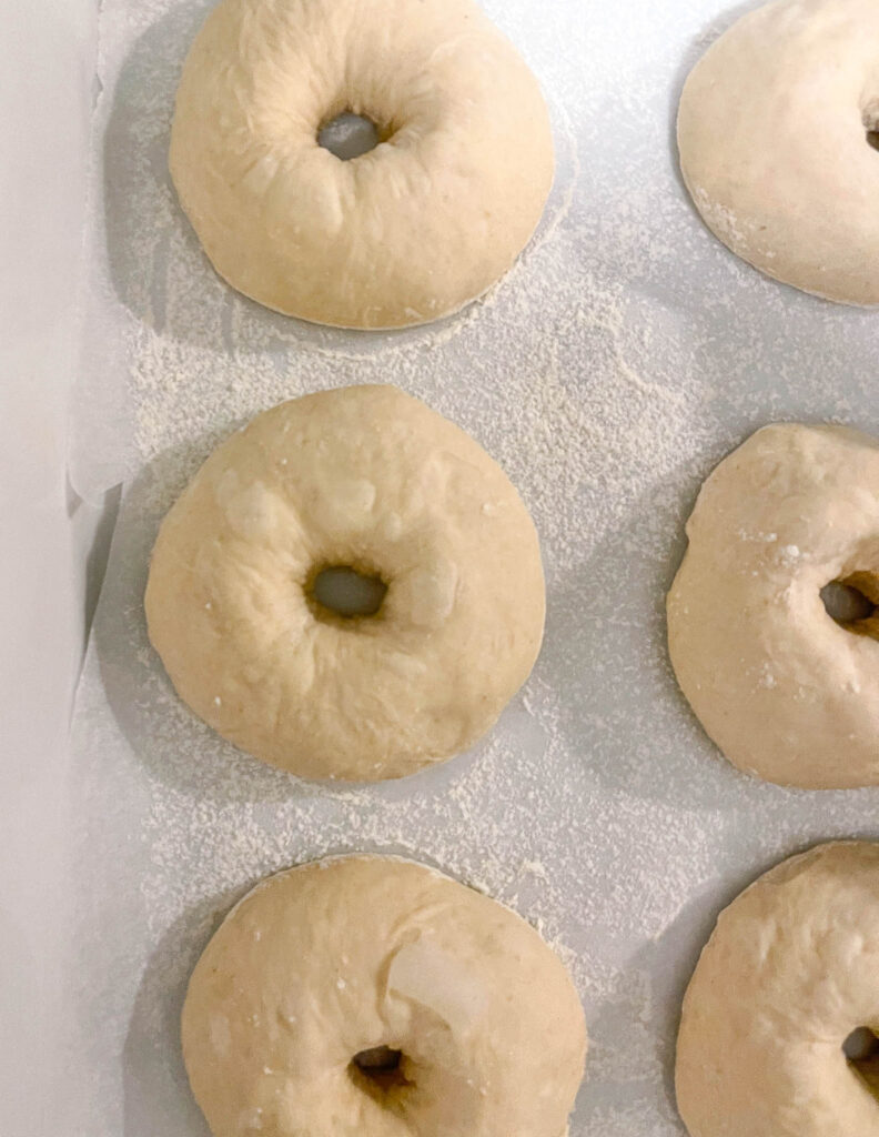 how to shape bagels