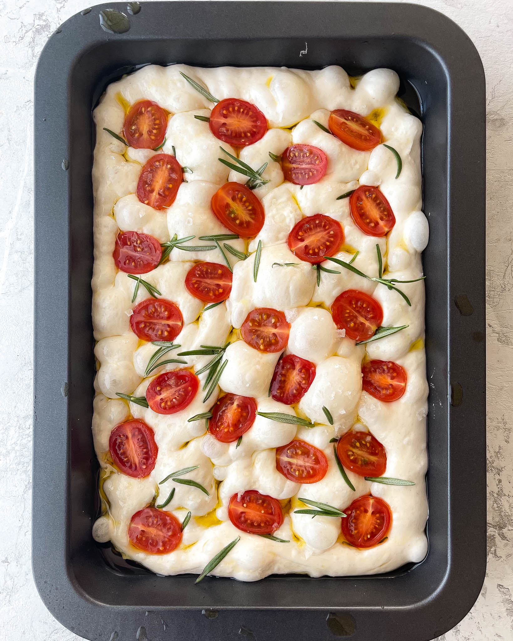 Sourdough Focaccia With Cherry Tomatoes & Rosemary - Bread By Elise