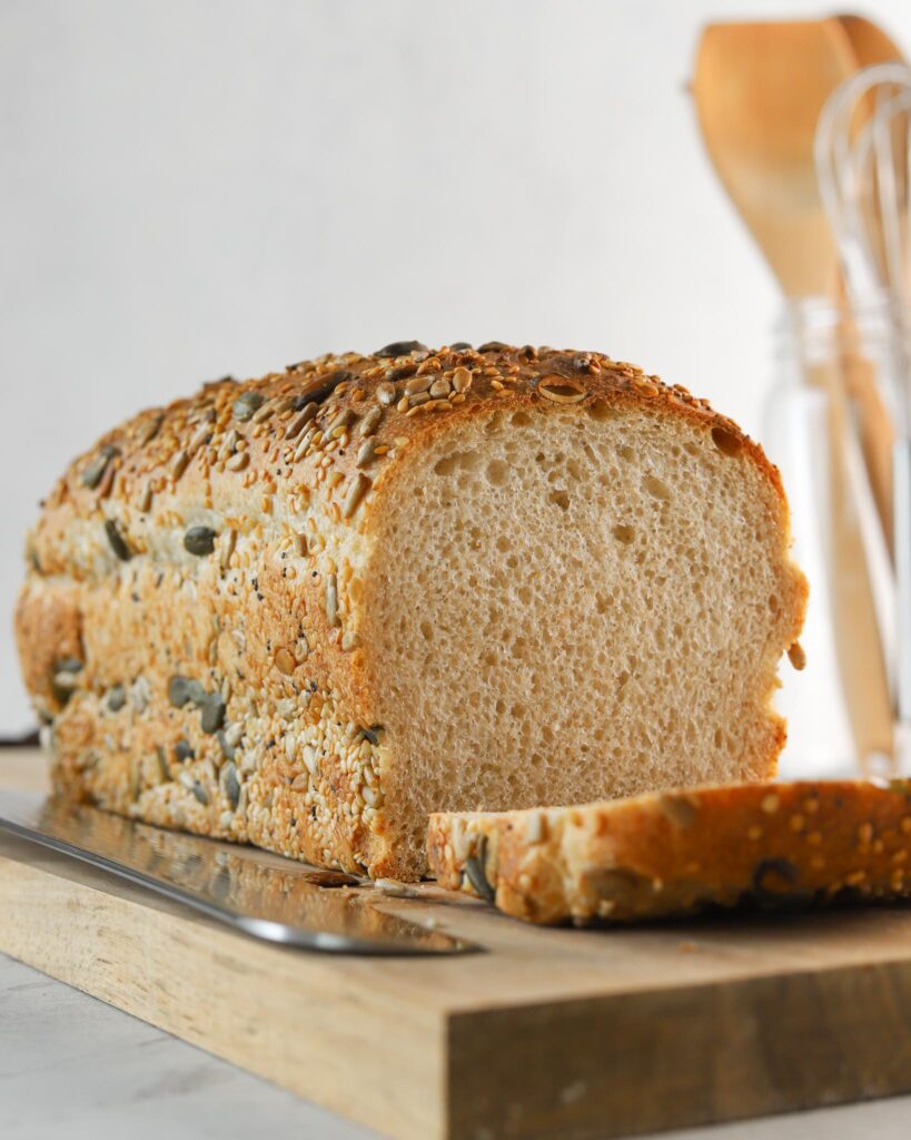 seeded sourdough sandwich bread