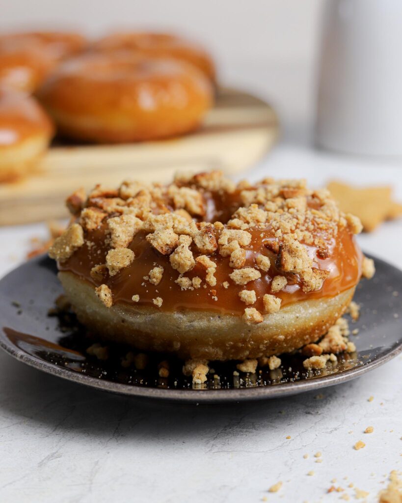 gingerbread sourdough donuts