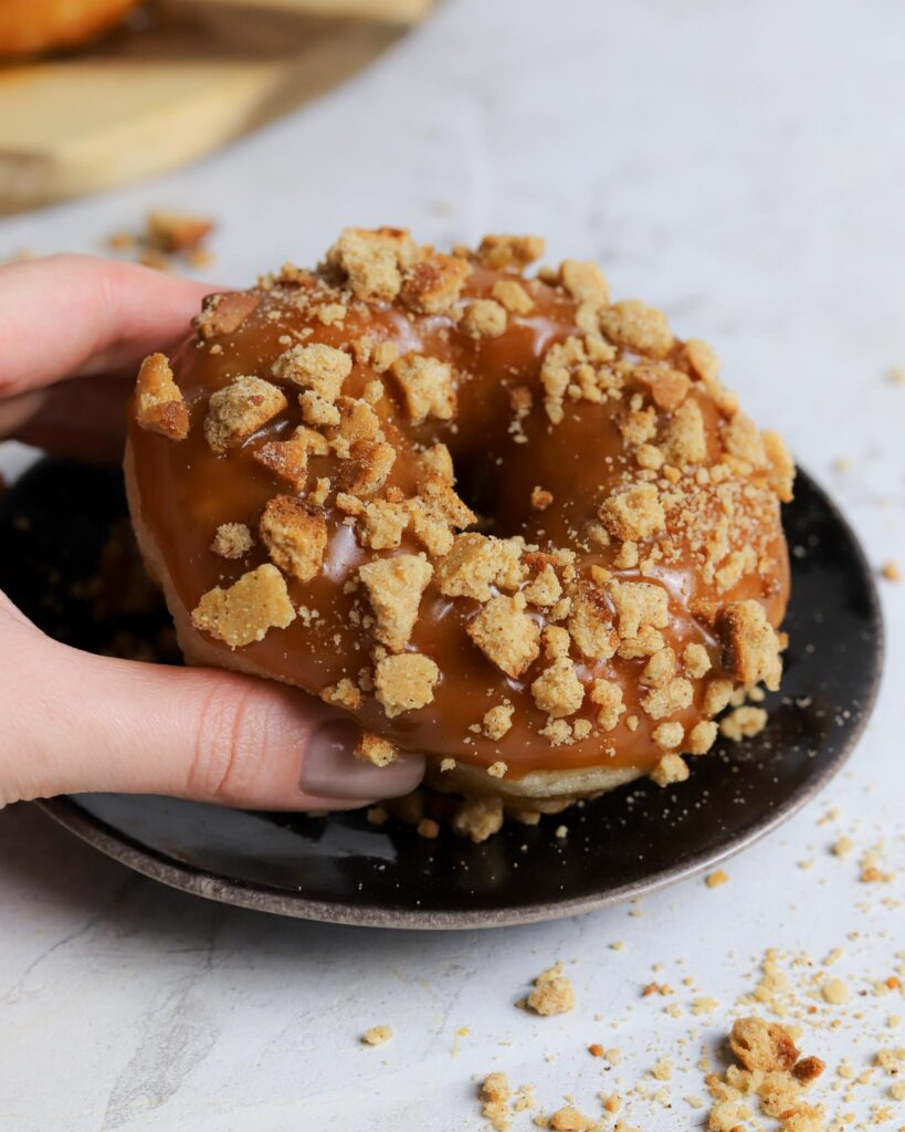 Gingerbread sourdough donuts