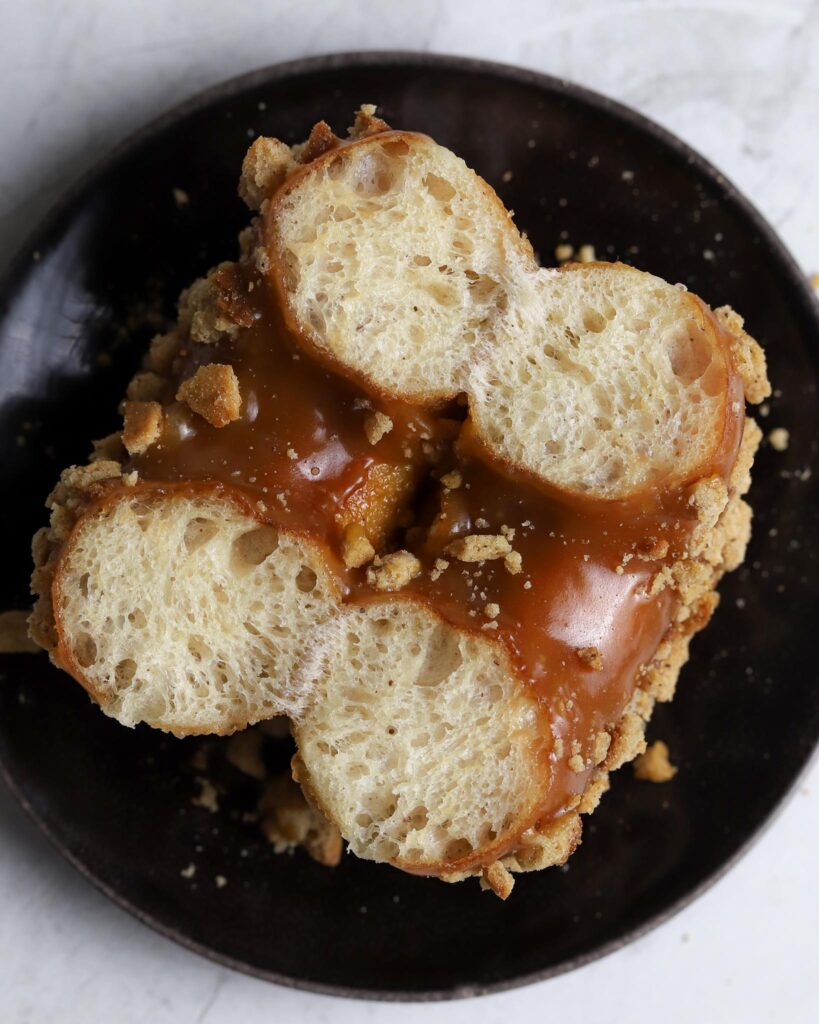 gingerbread sourdough donuts