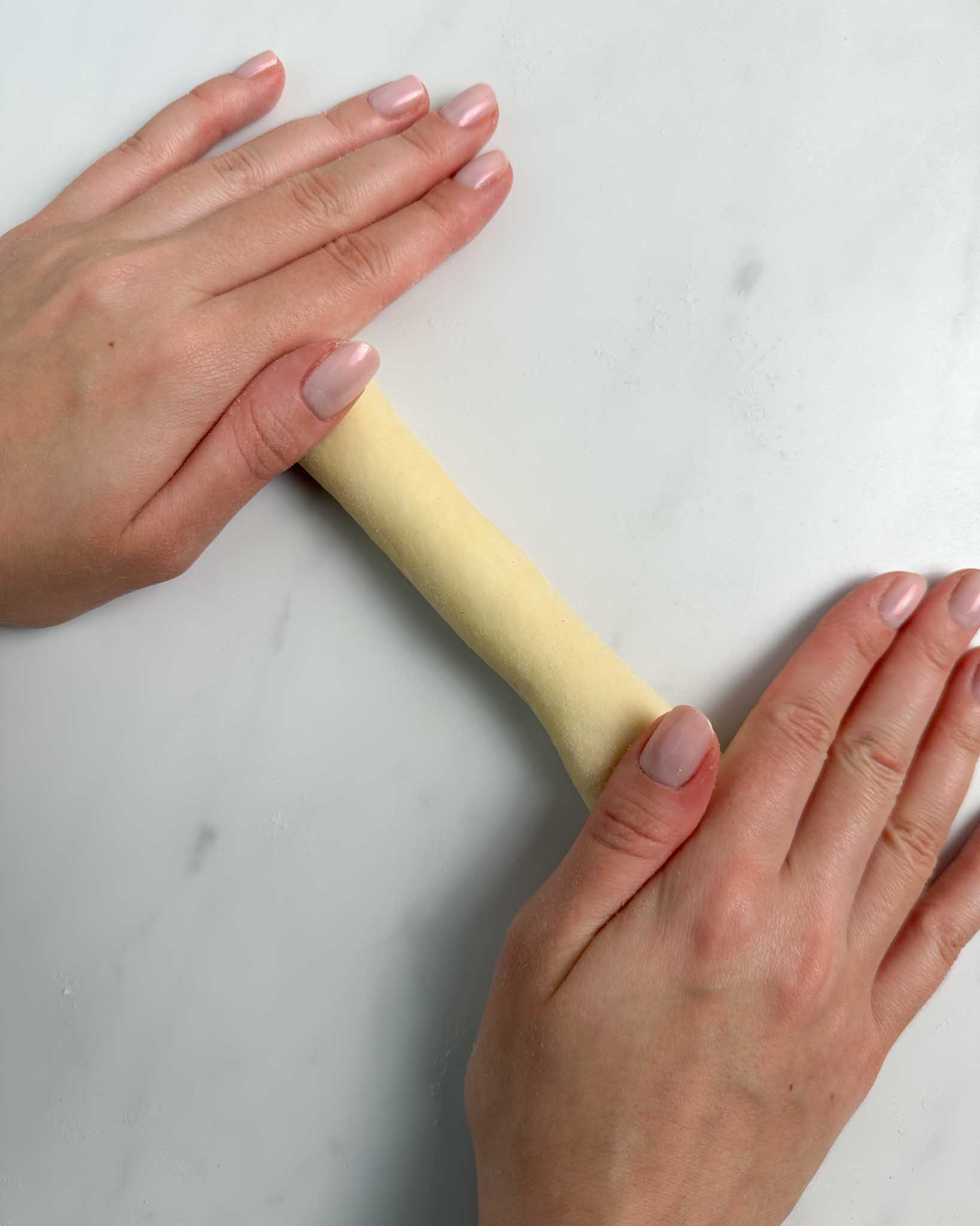 Step 9: how to shape potato bread knots