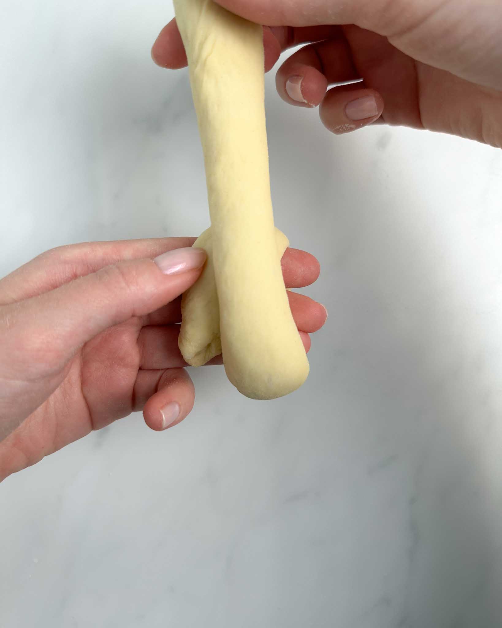 Step 12: how to shape potato bread knots