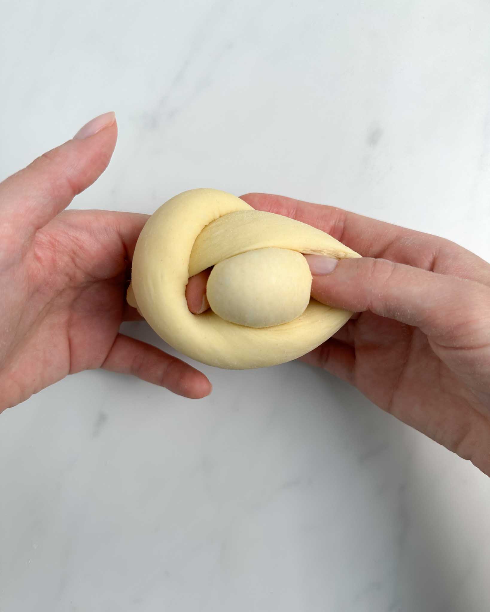 Step 14: how to shape potato bread knots