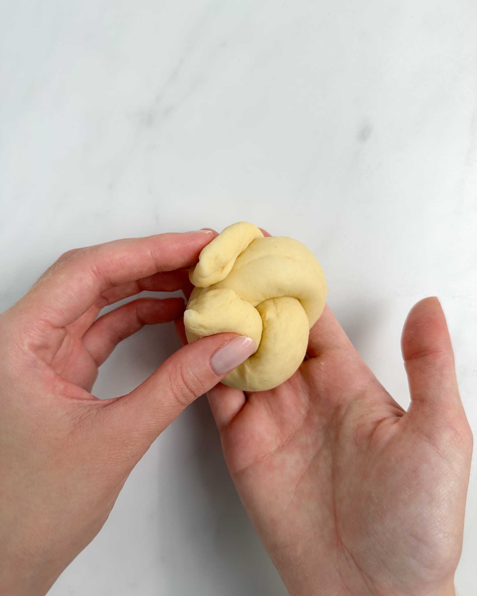 Step 17: how to shape potato bread knots